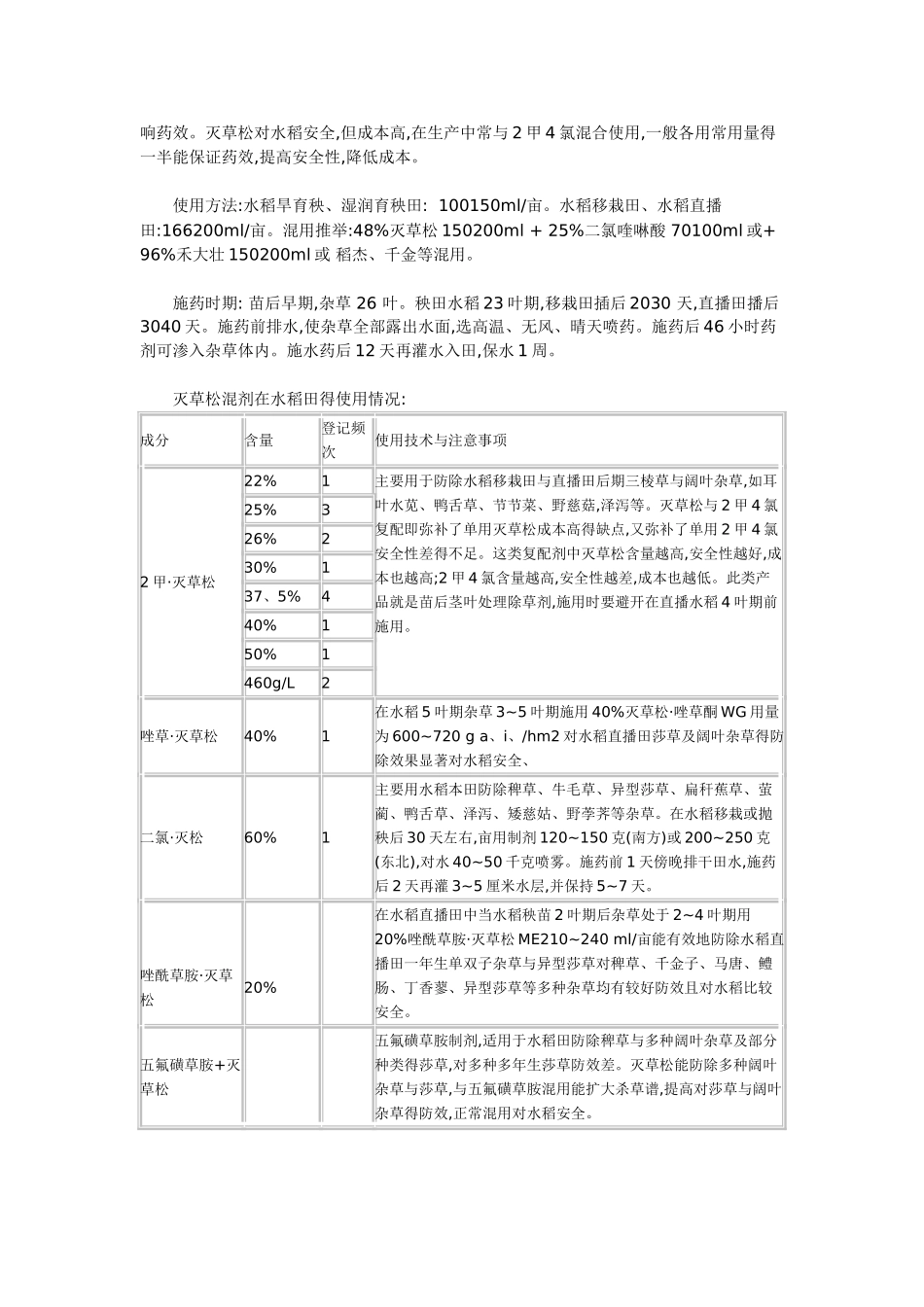 灭草松使用介绍_第2页