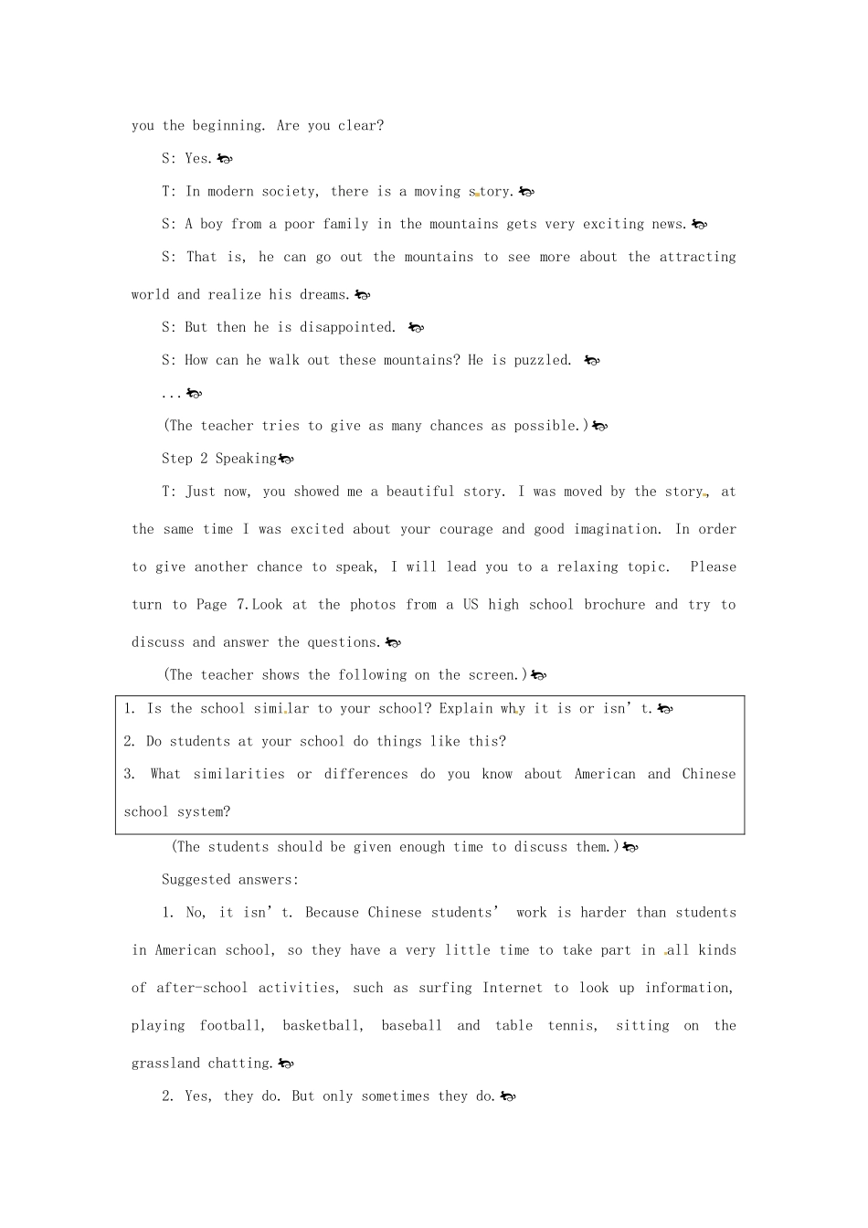 （新课标）辽宁省大连市铁路中学2014年高中英语 Module 1 My First Day at Senior High 6th period教案 外研版必修1_第2页