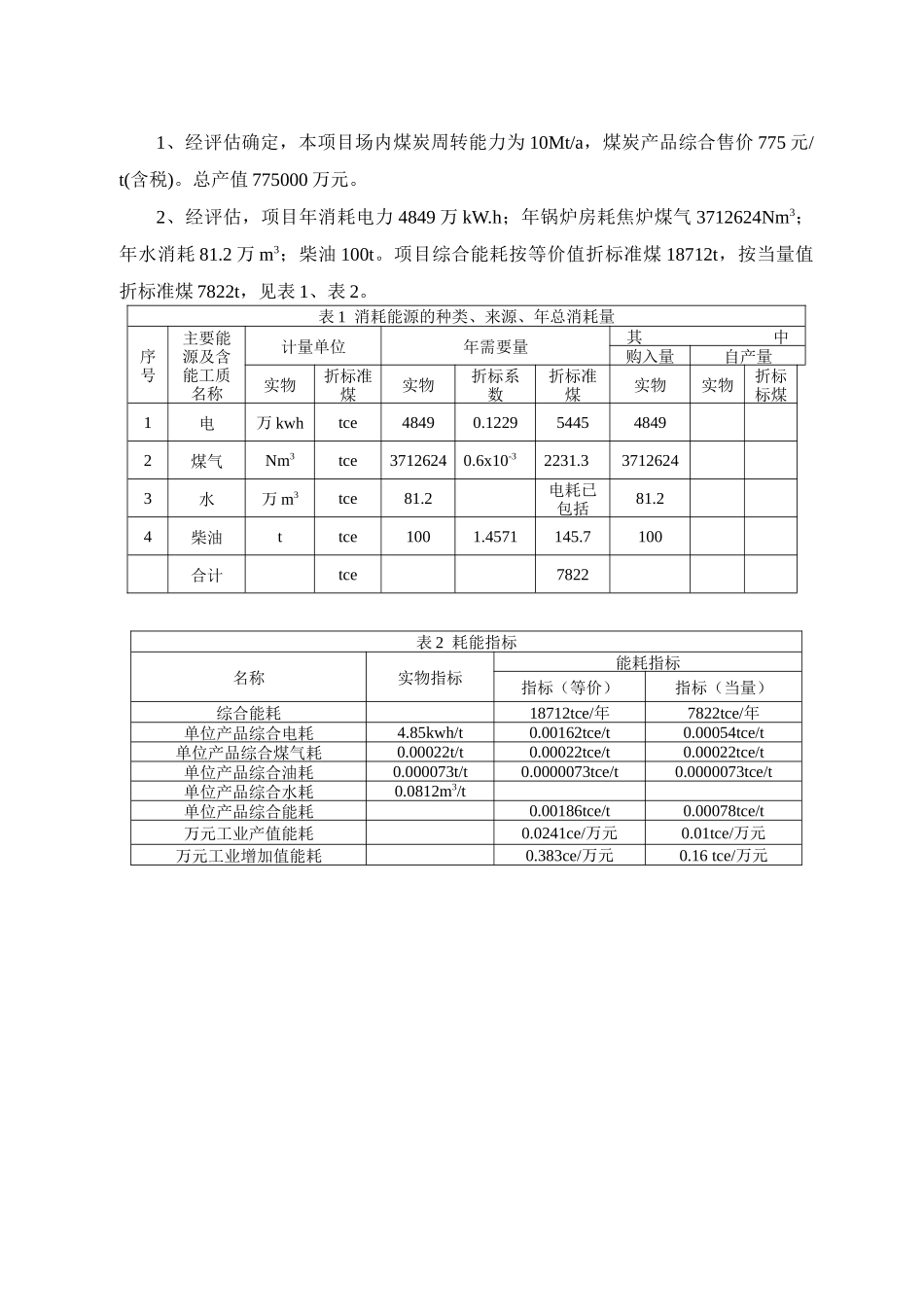 煤炭应急储备基地工程项目节能评估报告_第2页