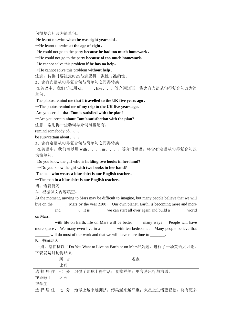 牛津英语9下知识点unit 4_第3页