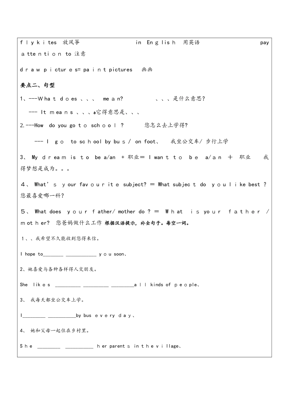 牛津译林版七年级上册英语Unit 1 教案_第2页