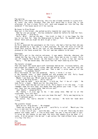 牛津高中英语模块3课文对照 翻译 百度上传