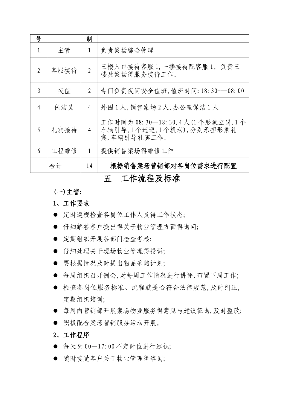 物业销售案场物业管理方案_第3页