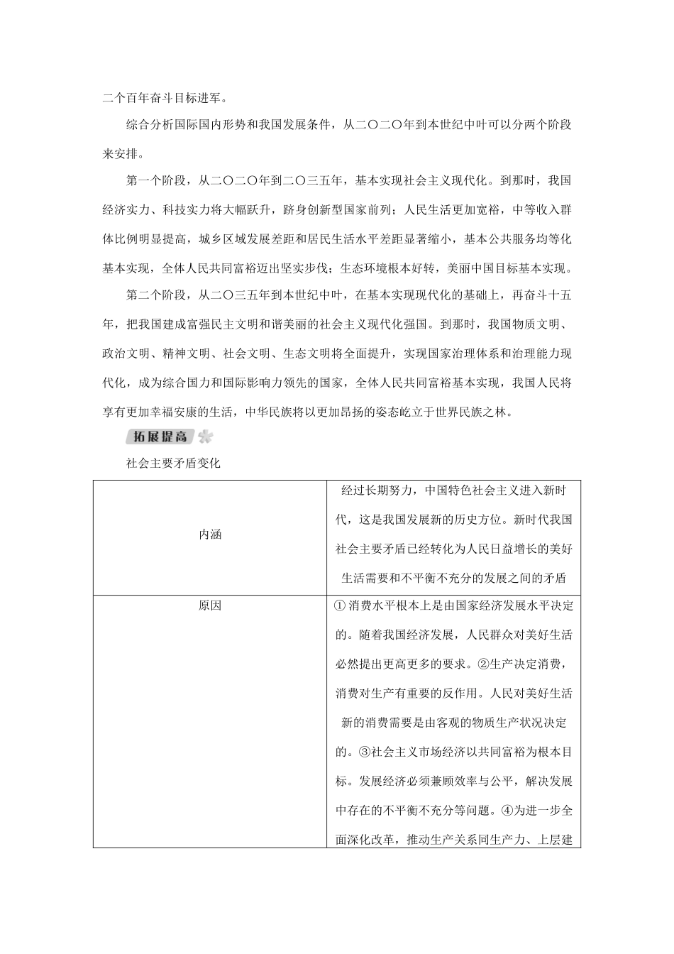 （新课标）高考政治一轮总复习 第四单元 发展社会主义市场经济 第十课 新发展理念和中国特色社会主义新时代的经济建设导学案 新人教版必修1-新人教版高三必修1政治学案_第3页