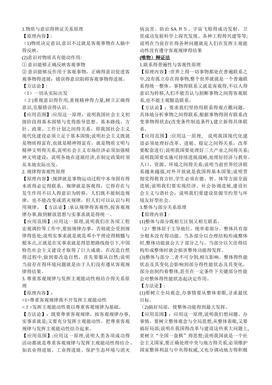 物质和意识的辨证关系原理_第1页