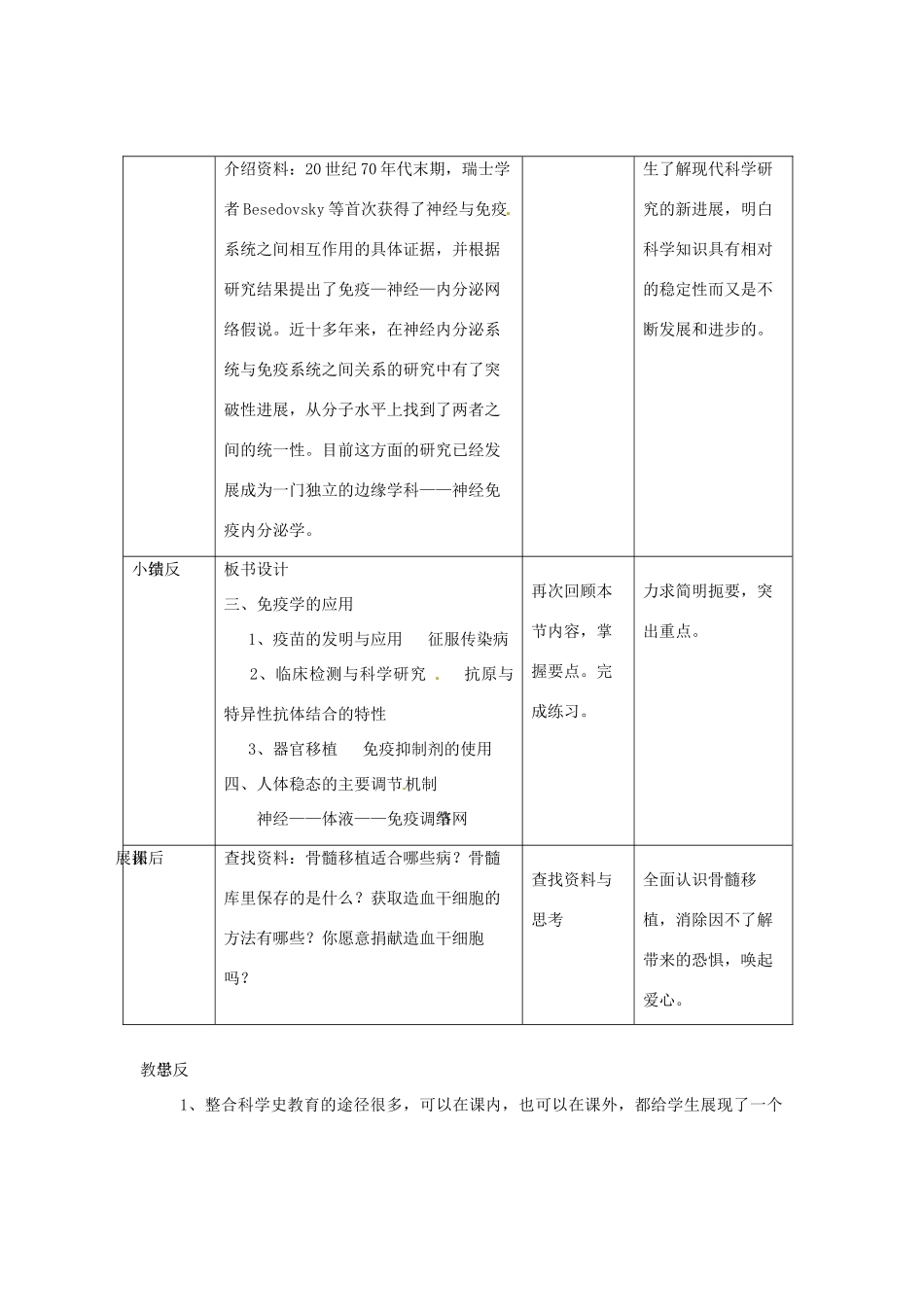 （教师用书）2015高中生物 第2章 第4节 免疫调节新课教学过程1 新人教版必修3_第3页