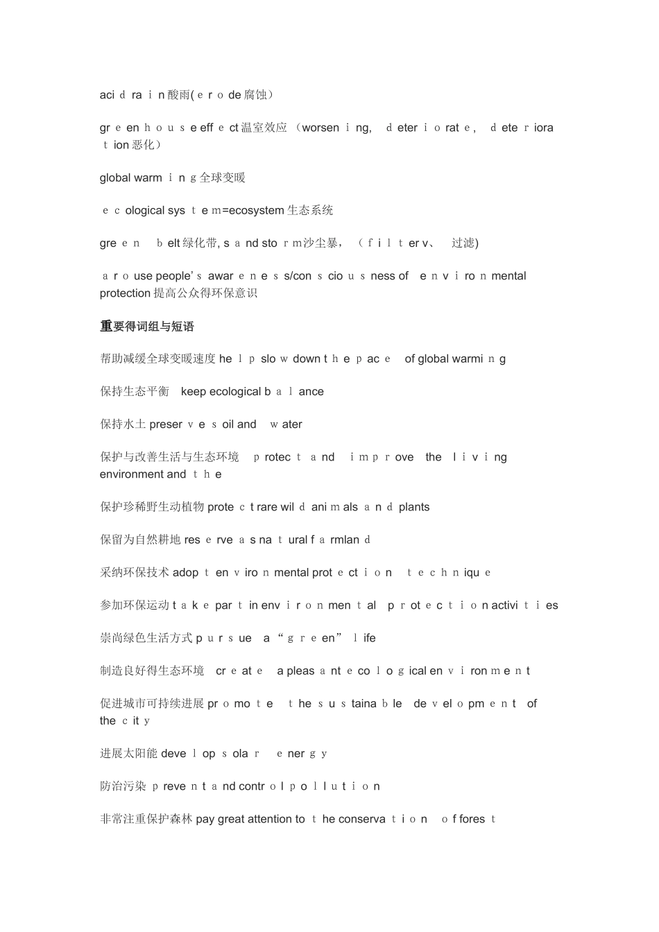 环保类英语词汇_第3页