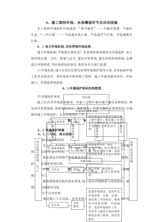环境保护水土保持保证体系及措施