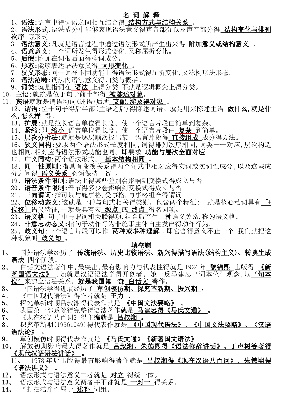 现代汉语语法学_第1页