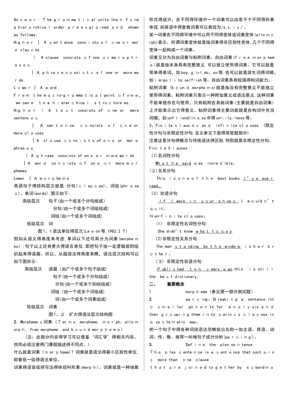 现代英语语法复习_第2页