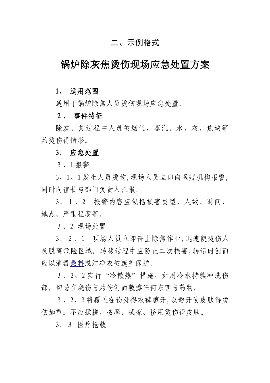 现场应急处置方案参考格式_第3页