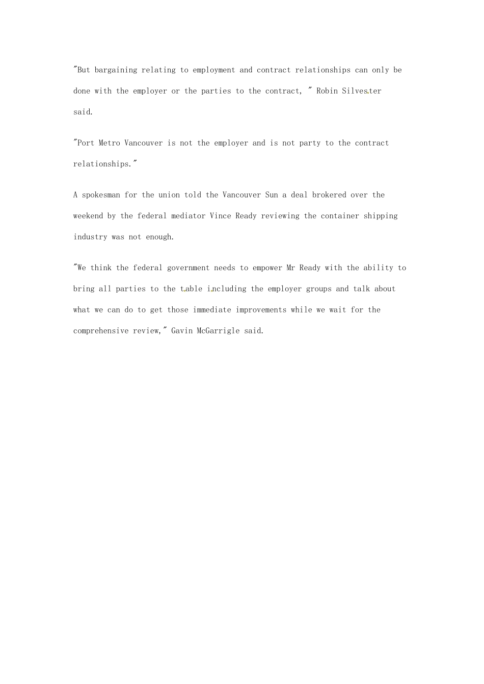 （每日一读）2014年3月高考英语考前突破 阅读理解能力 社会生活 温哥华港集装箱车司机举行罢工_第2页