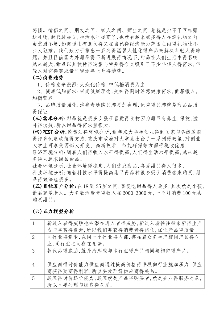 甜品店创业策划书_第2页