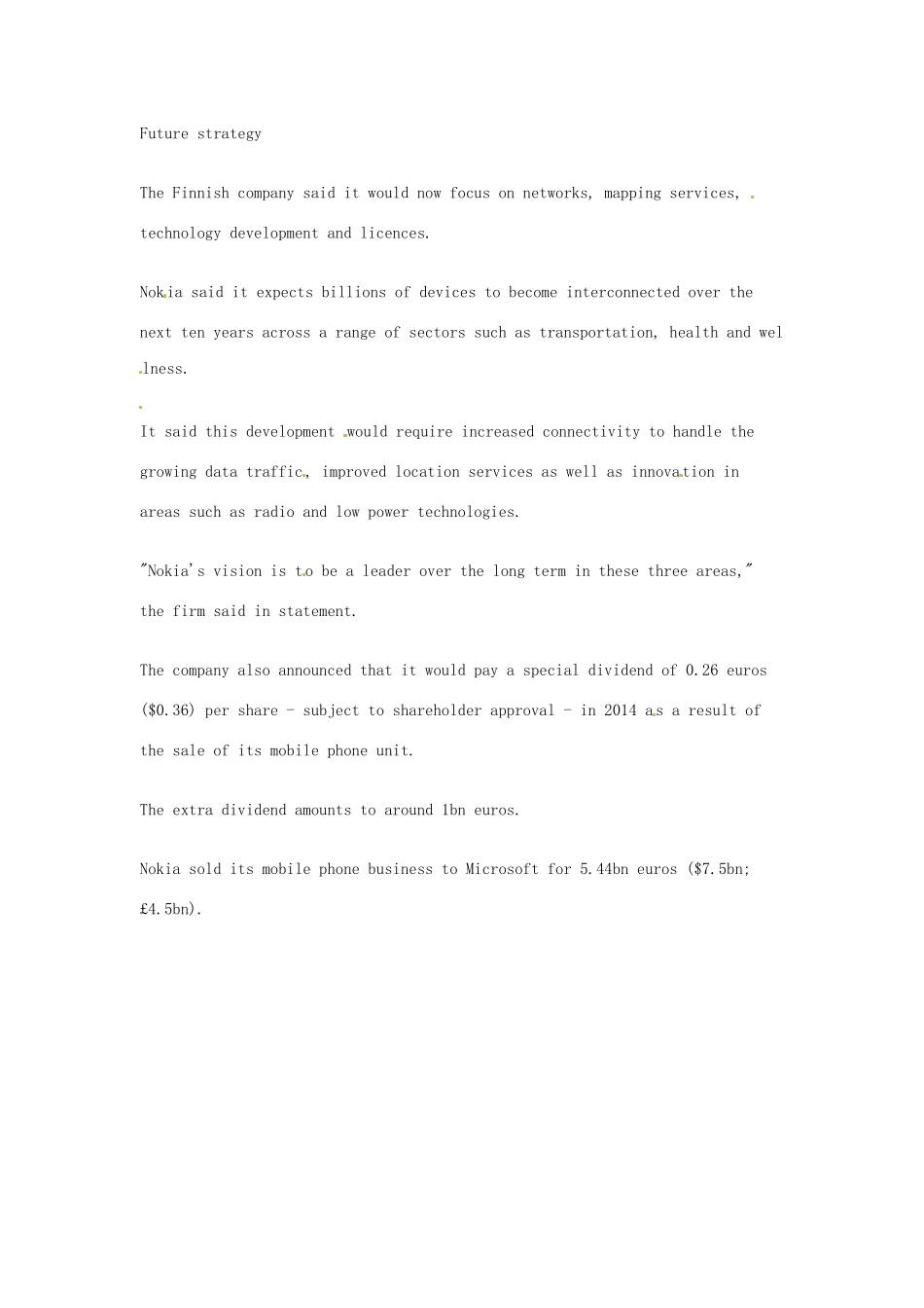 （每日一读）2014年4月高考英语考前突破 阅读理解能力 财经新闻 诺基亚任命拉吉夫 苏里为新任CEO_第2页