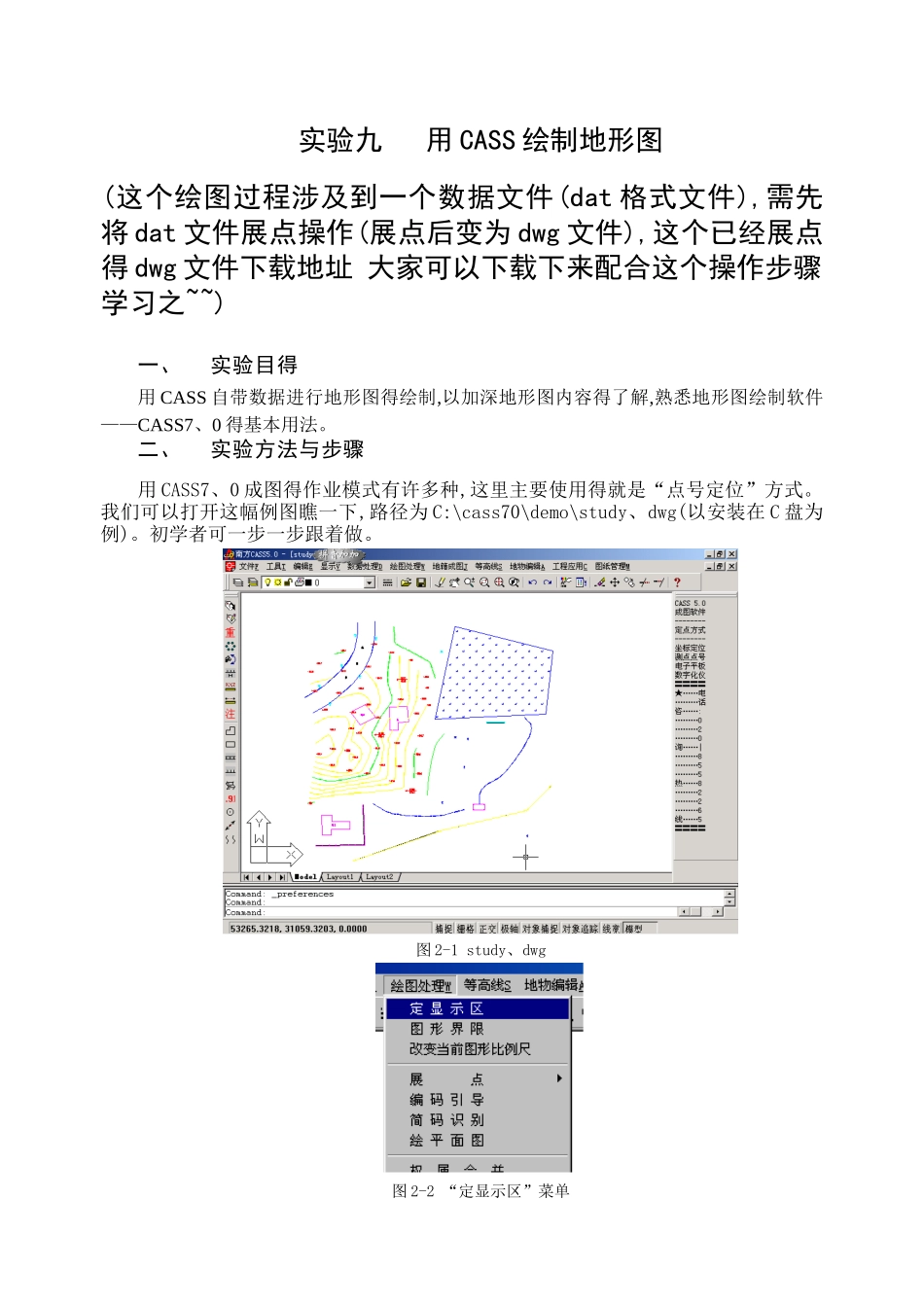 用CASS绘制地形图_详细过程_第1页