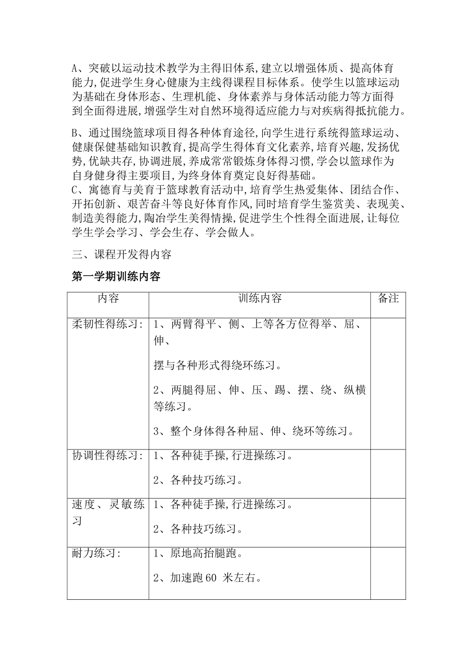 田径校本课程开发与实施计划_第2页
