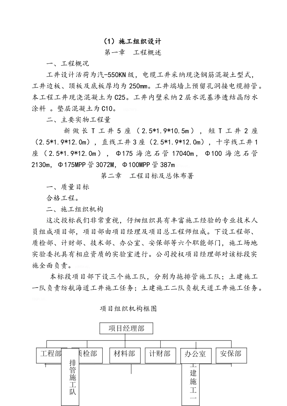 电力排管施工组织设计_第2页