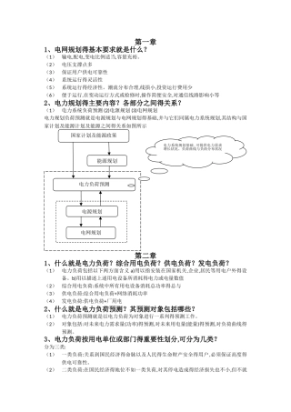 电力系统规划复习要点