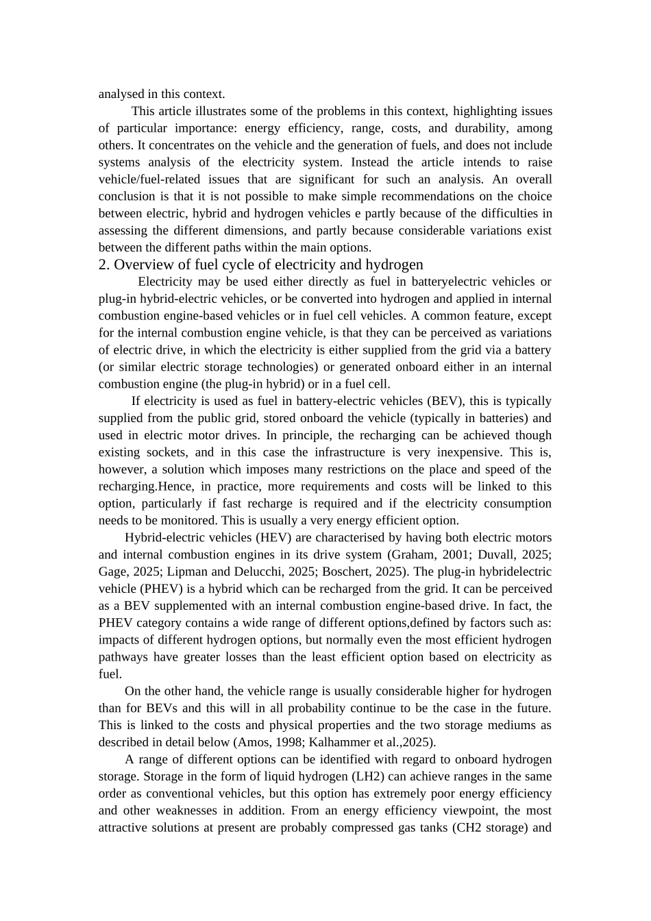 电动、混合动力和氢燃料车辆的技术由可再生能源转换的电力外文翻译本科学位论文_第2页