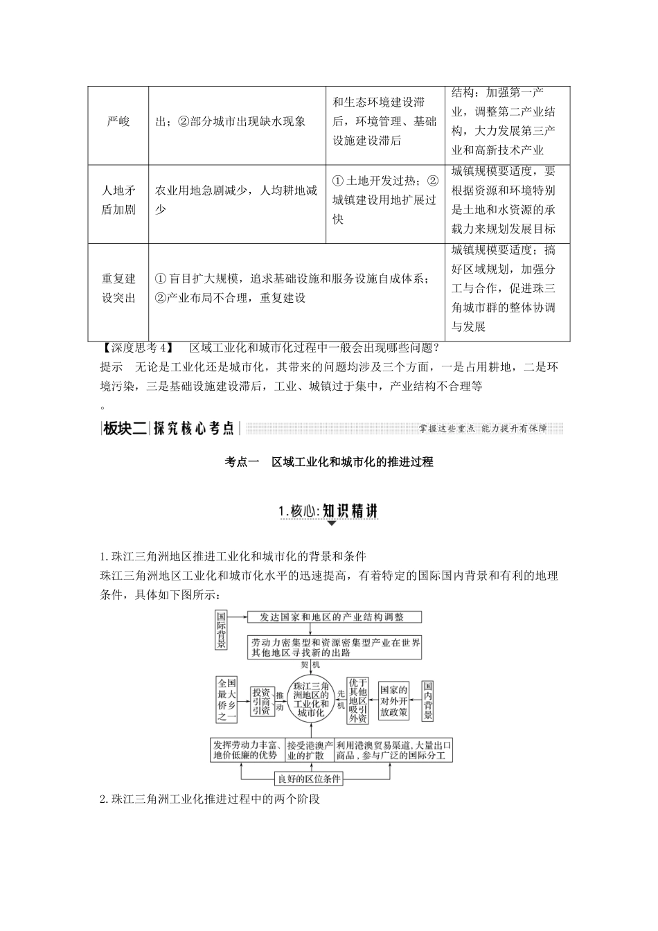 （江苏专版）高考地理大一轮复习 第十二单元区域综合开发与可持续发展 第36讲 经济发达地区的可持续发展——以珠江三角洲地区为例学案-人教版高三全册地理学案_第2页