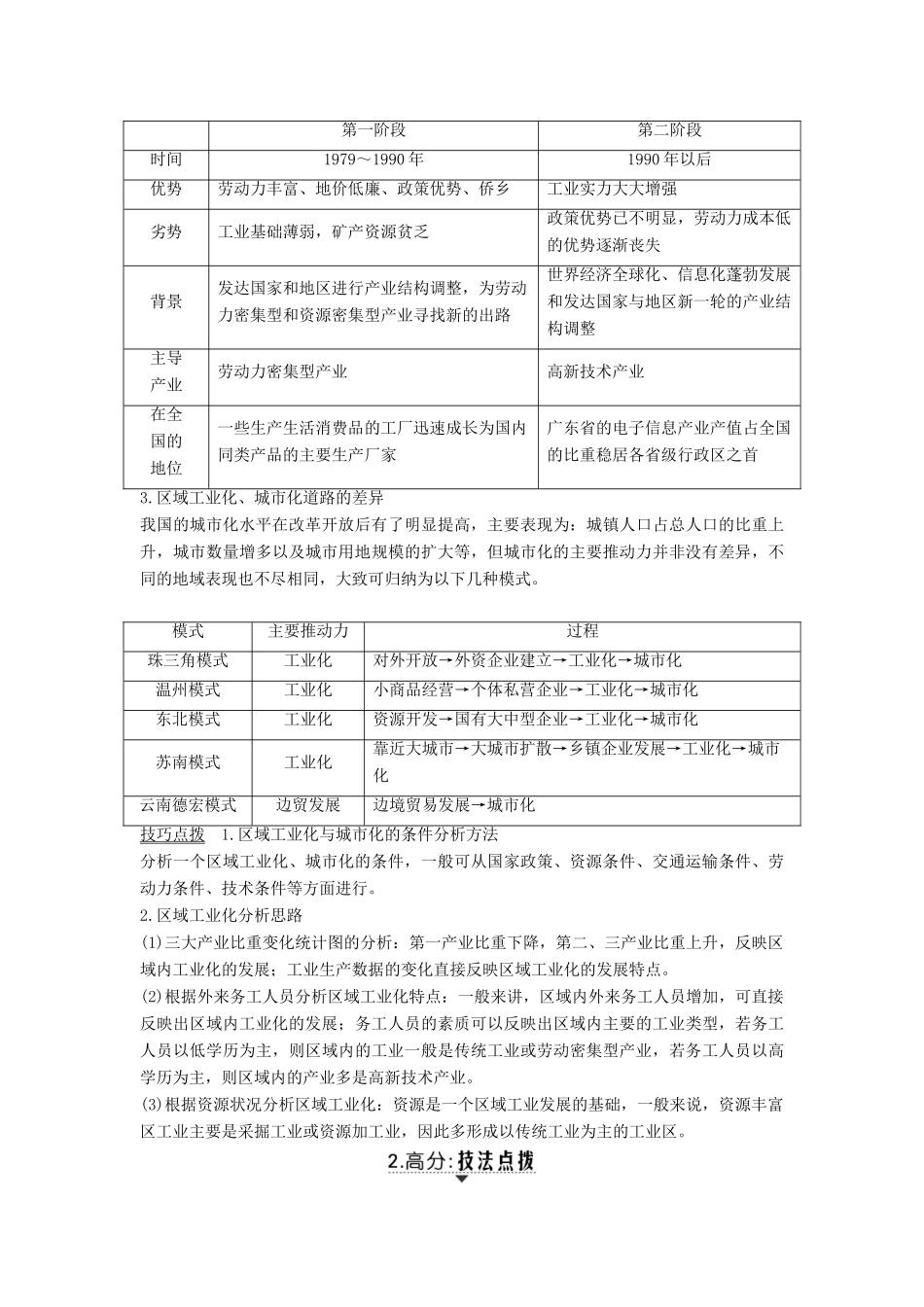 （江苏专版）高考地理大一轮复习 第十二单元区域综合开发与可持续发展 第36讲 经济发达地区的可持续发展——以珠江三角洲地区为例学案-人教版高三全册地理学案_第3页