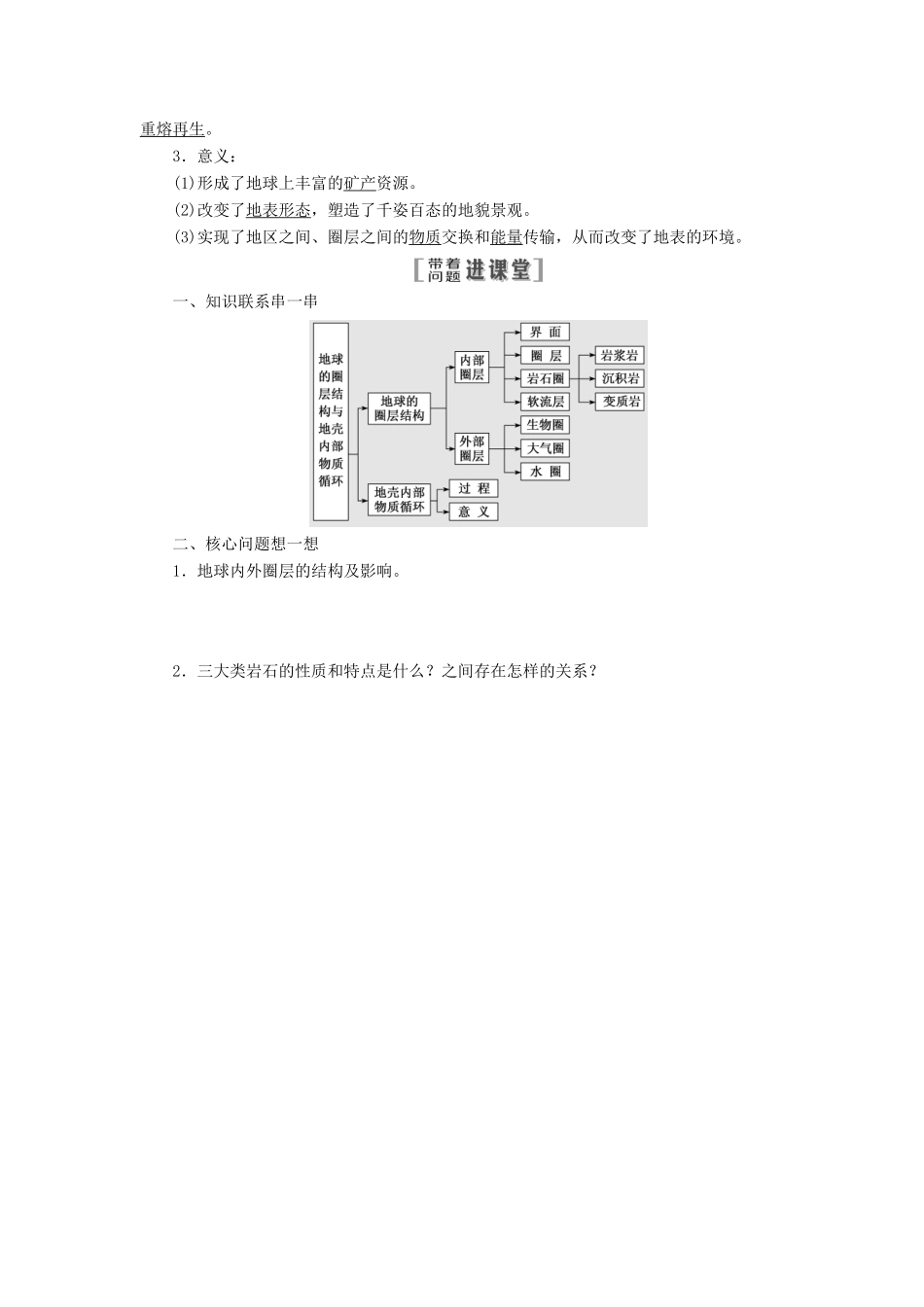 （江苏专版）高考地理大一轮复习 第一部分 第二单元 从地球圈层看地理环境教学案-人教版高三全册地理教学案_第2页