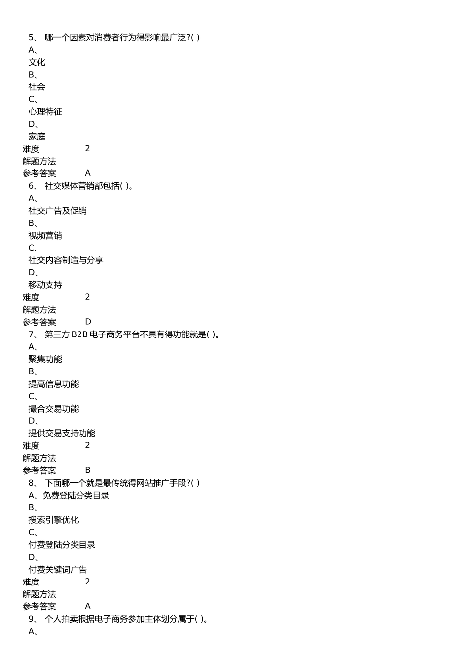 电子商务-重大题库_第2页