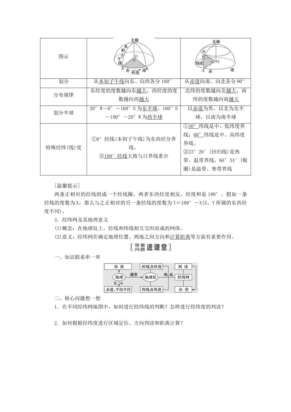 （江苏专版）高考地理大一轮复习 第一部分 第一单元 从宇宙看地球（含地球和地图）教学案-人教版高三全册地理教学案_第2页