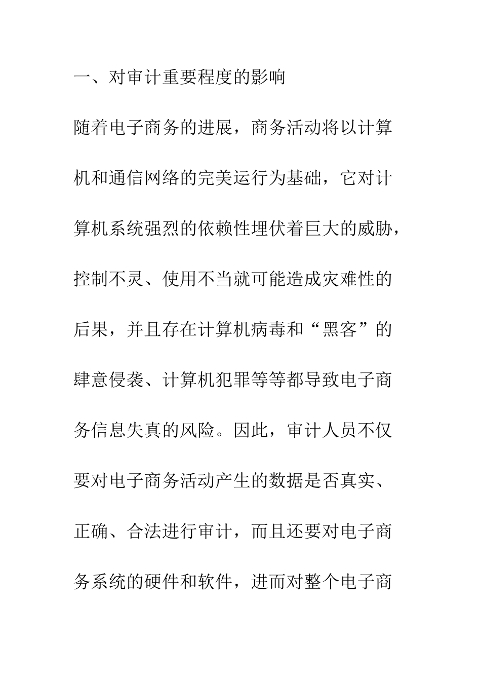 电子商务对审计实务的影响_第2页