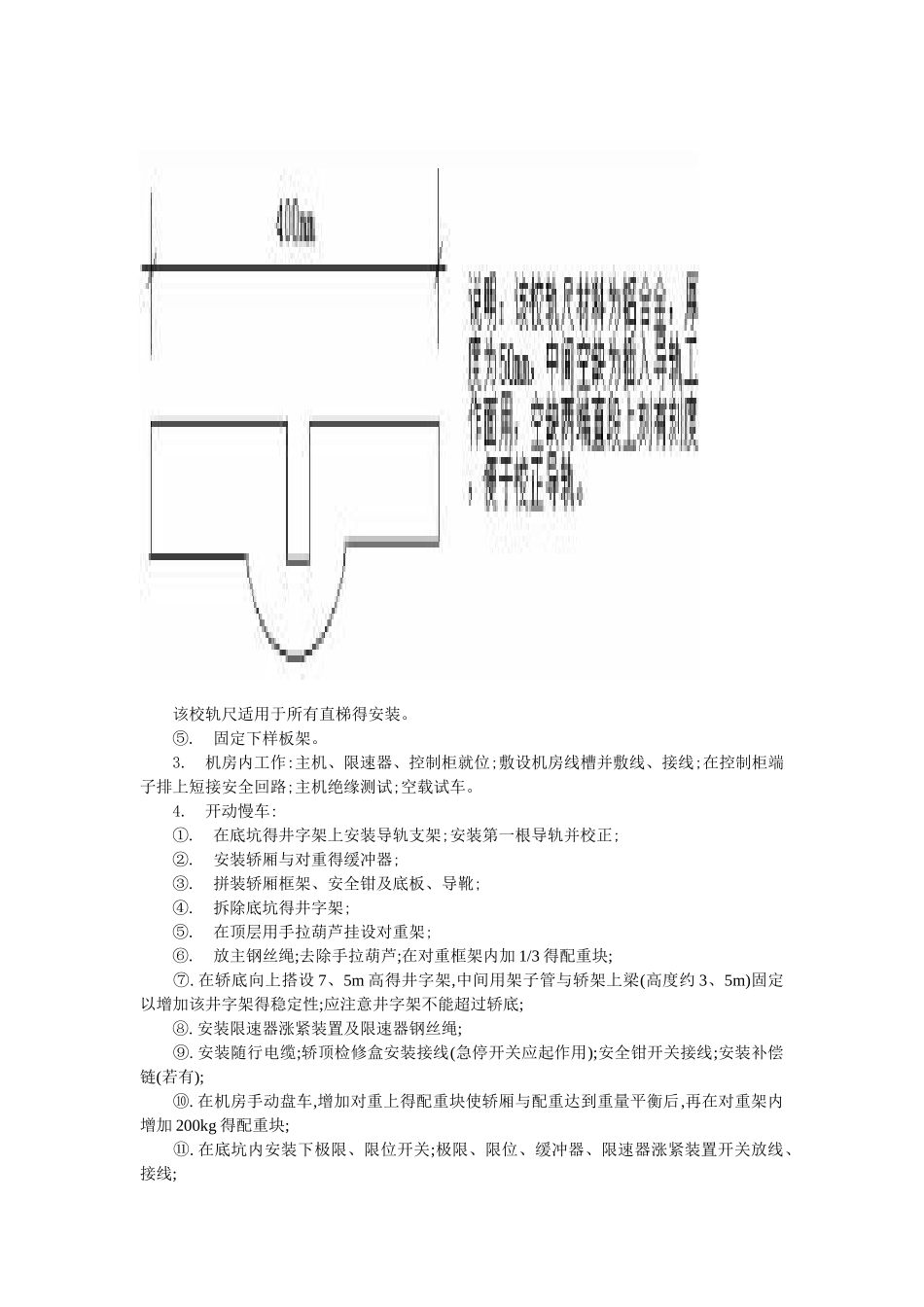 电梯无脚手架安装方法_第3页