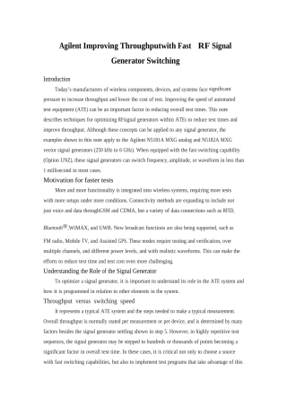 电气专业--使用agilent对快速射频信号发生转换器的生产改良(译文+英文)—-毕业论文设计