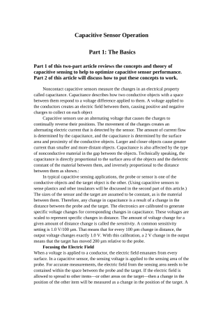 电气类英文--电容式传感器操作capacitive-sensor-operation—-毕业论文设计