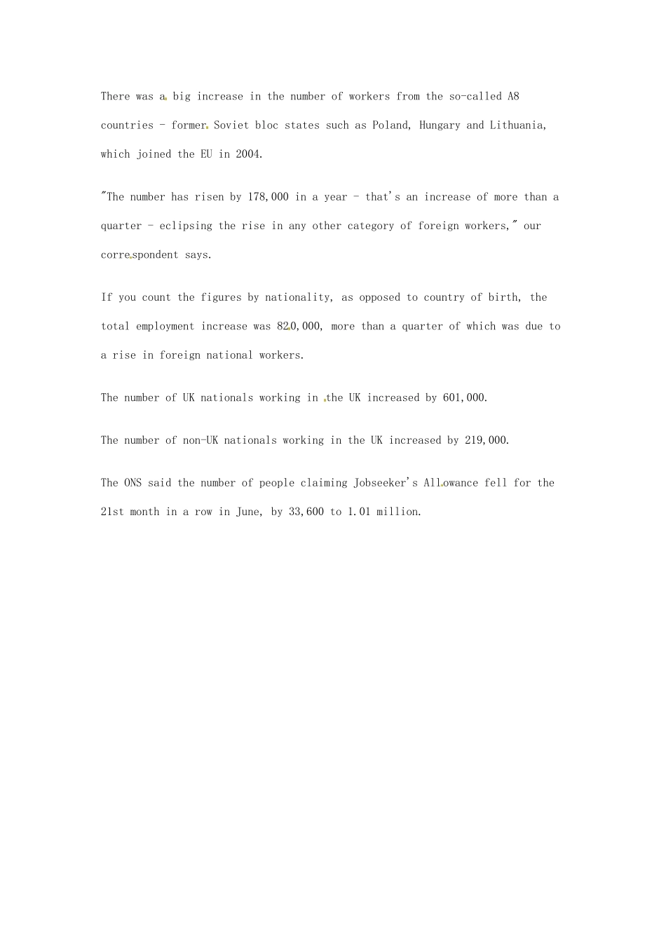 （每日一读）2014年高考英语8月考前突破 阅读理解能力 财经新闻 英国失业率接近六年来最低点素材_第2页