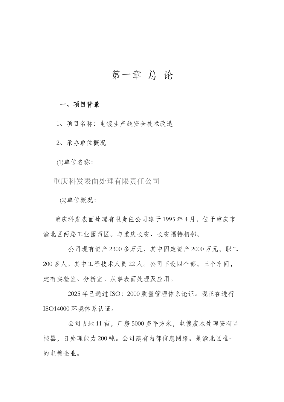 电镀生产线改造可行性研究报告_第2页