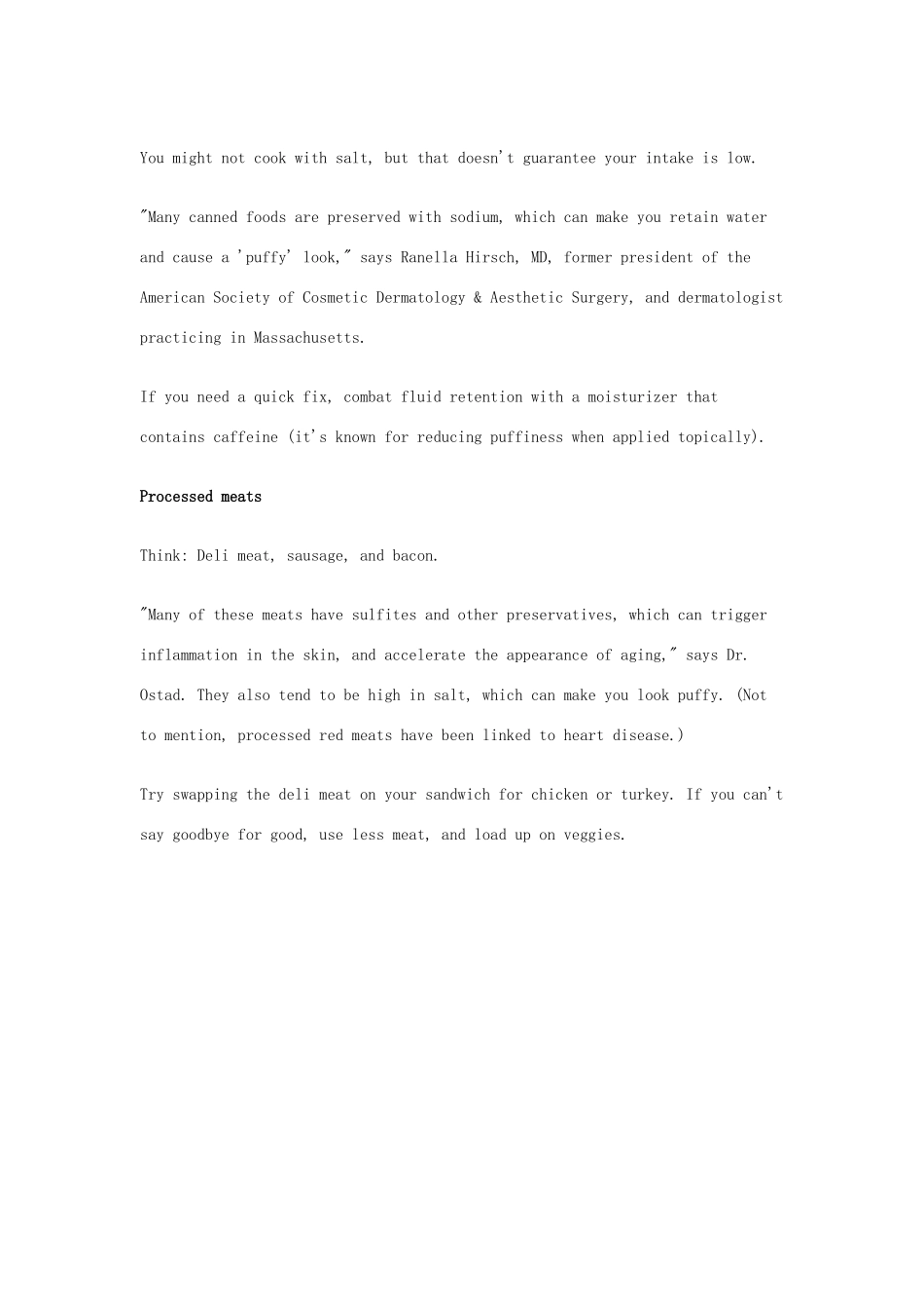 （每日一读）2014年高考英语8月考前突破 阅读理解能力 文化教育 6种食物会加速皮肤和牙齿的衰老素材_第3页