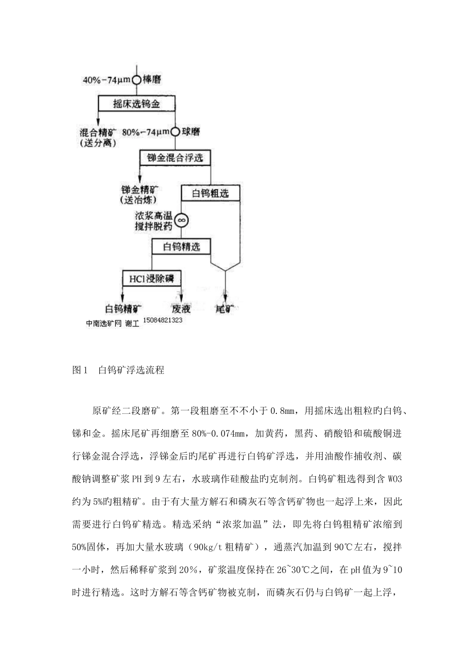 白钨矿黑钨矿的浮选药剂方案_第3页