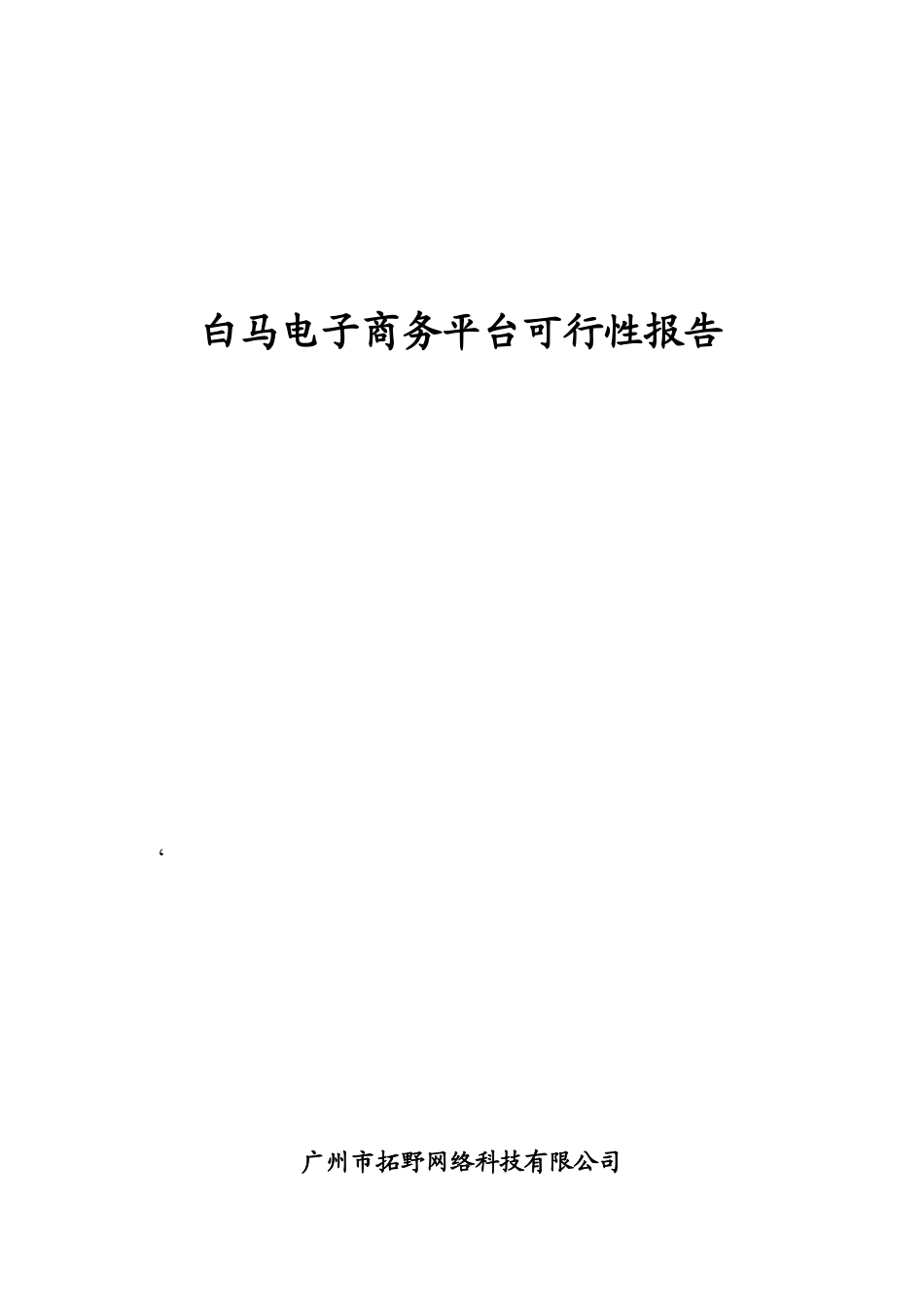白马服装网电子商务平台可行性分析报告_第2页