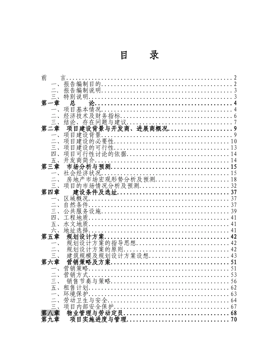 皖西北城市商业购物广场可行性研究报告_第2页