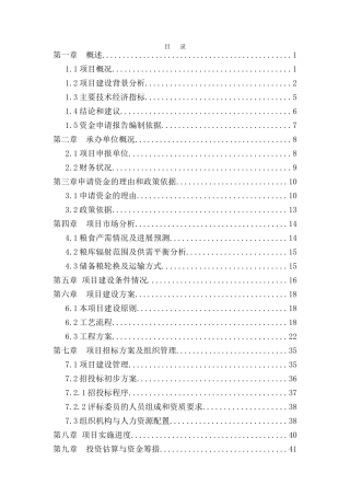 直属粮库建设项目资金申请报告