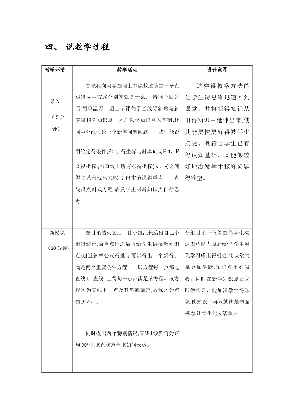 直线的方程说课稿_第3页