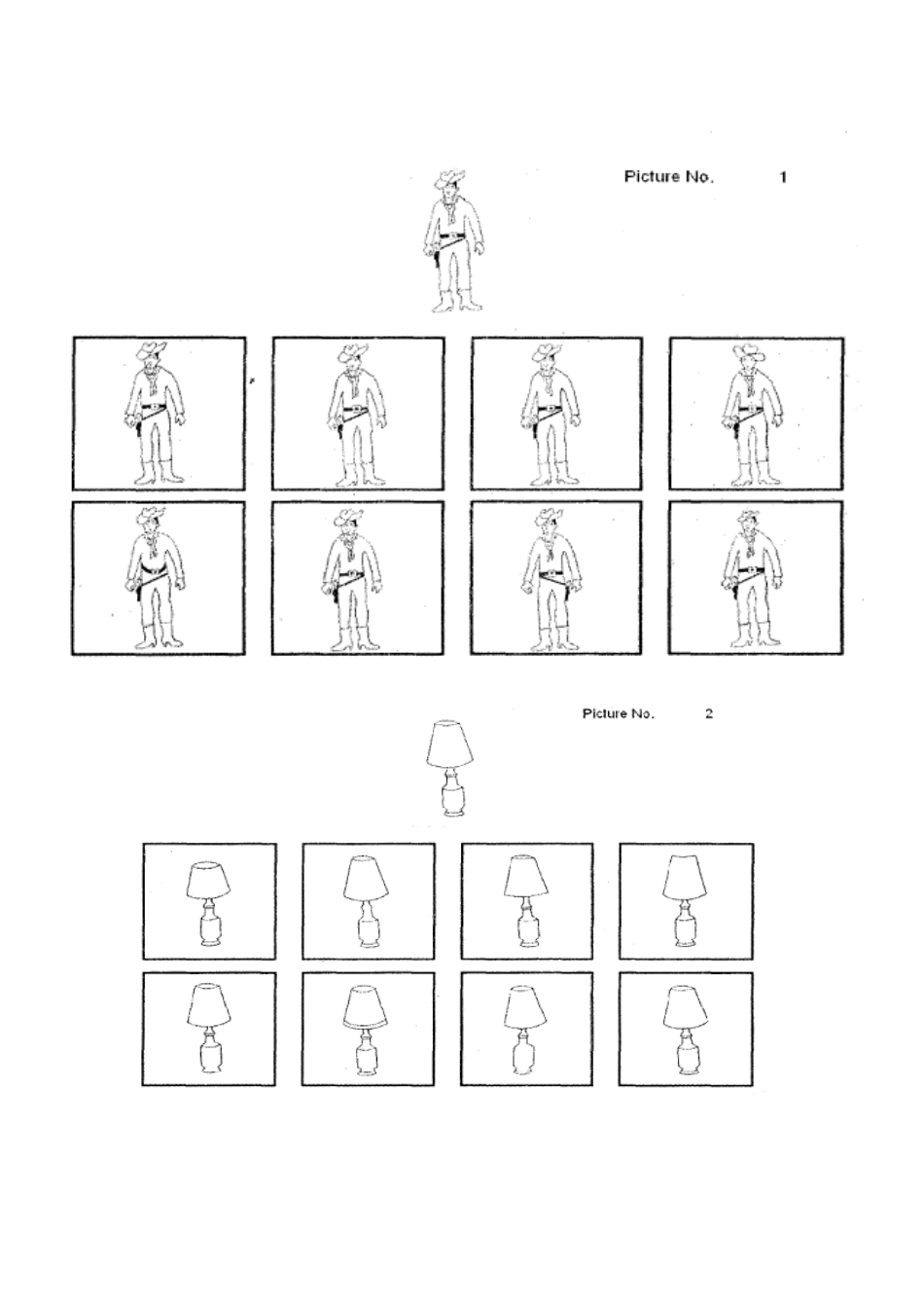 相似图形匹配测试 Matching Familiar Figures Test_第2页
