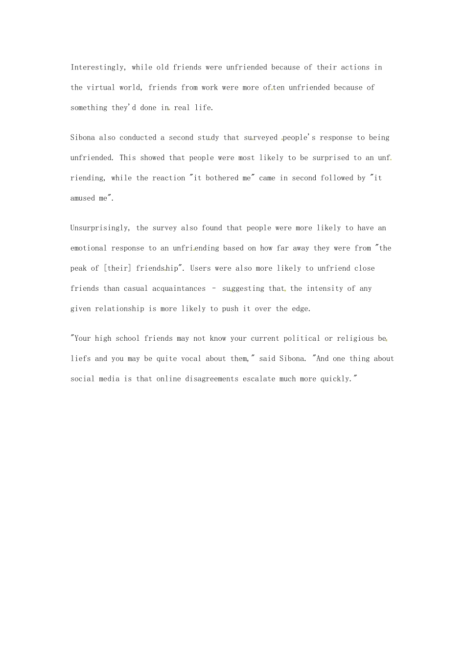 （每日一读）高考英语考前突破 阅读理解能力 文化教育 高中同学最有可能先被清除朋友圈素材 _第2页