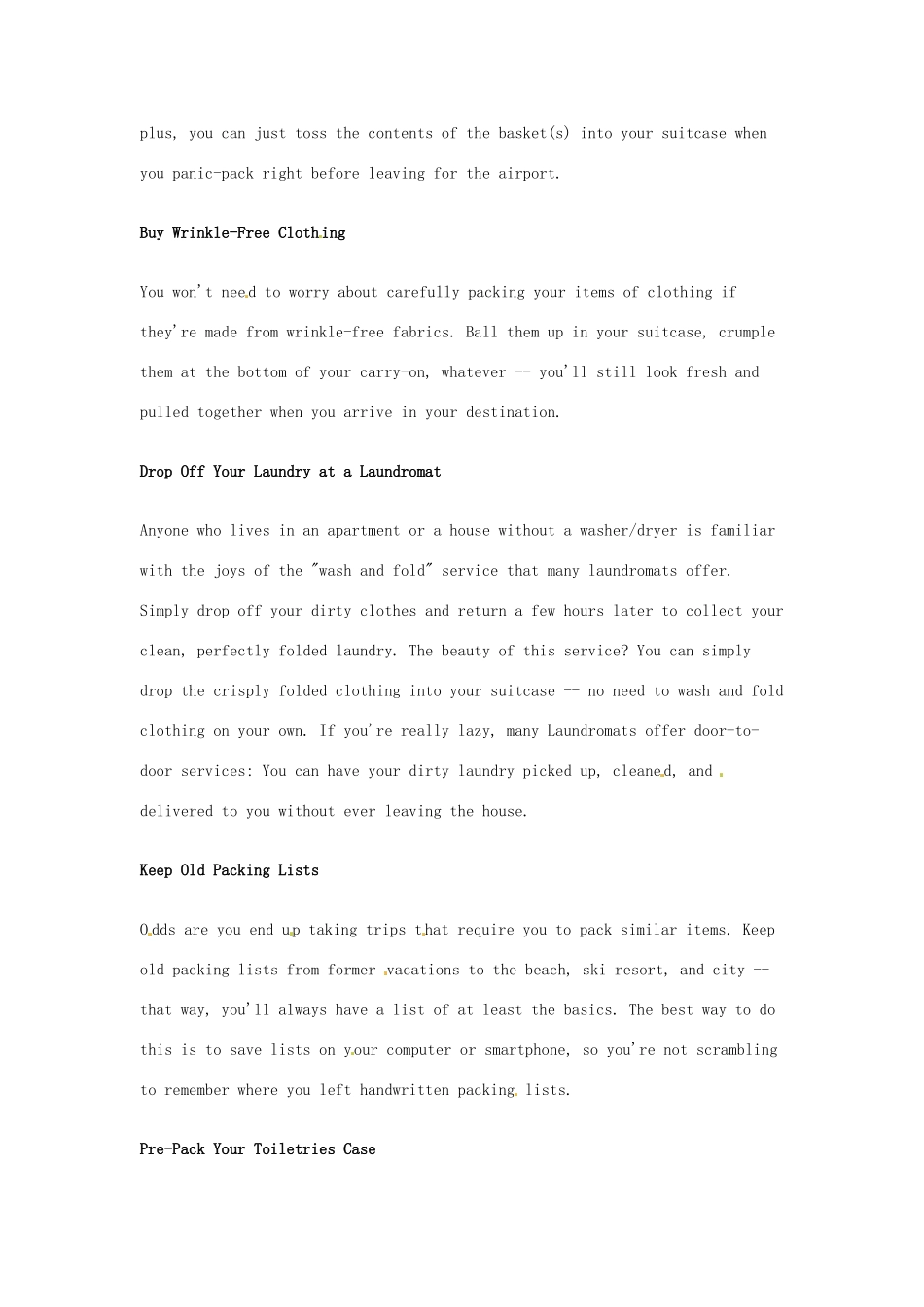 （每日一读）高考英语考前突破 阅读理解能力 文化教育 九个有用的打包技巧素材 _第2页