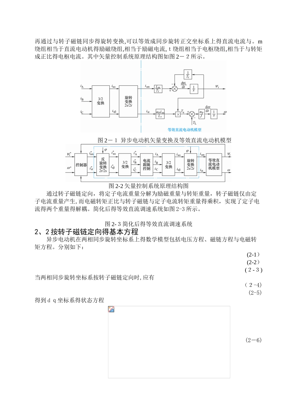 矢量控制系统仿真课程设计_第2页