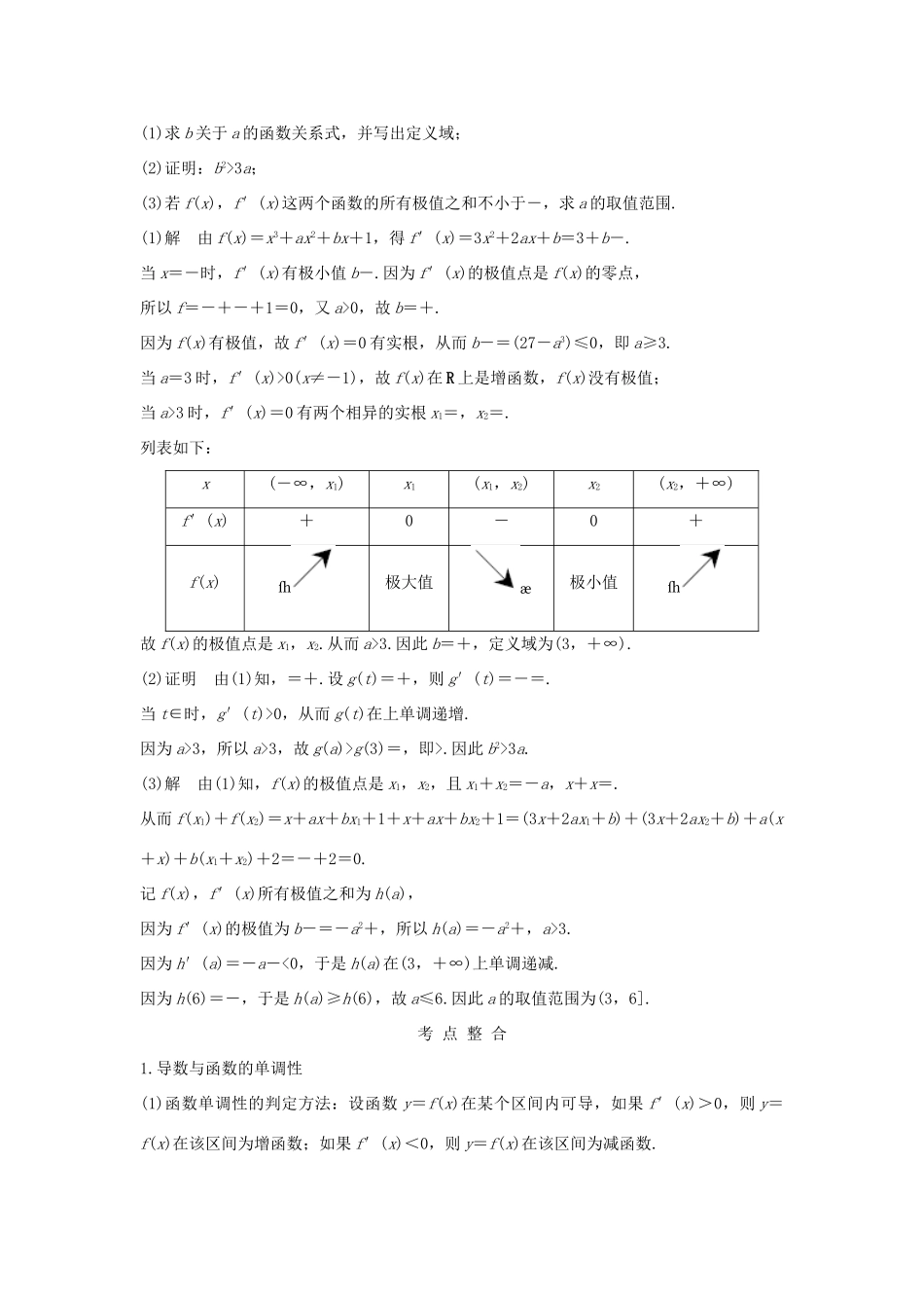 （江苏专用）高考数学二轮复习 专题五 第2讲 导数与函数的单调性、极值、最值问题学案 理-人教版高三全册数学学案_第2页