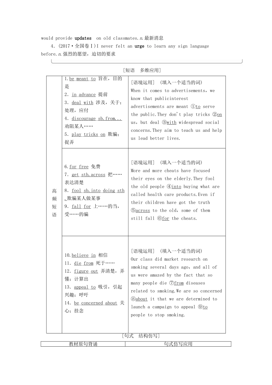 （江苏专用）新高考英语一轮复习 Unit 1 Advertising教学案 牛津译林版必修4-牛津版高三必修4英语教学案_第3页