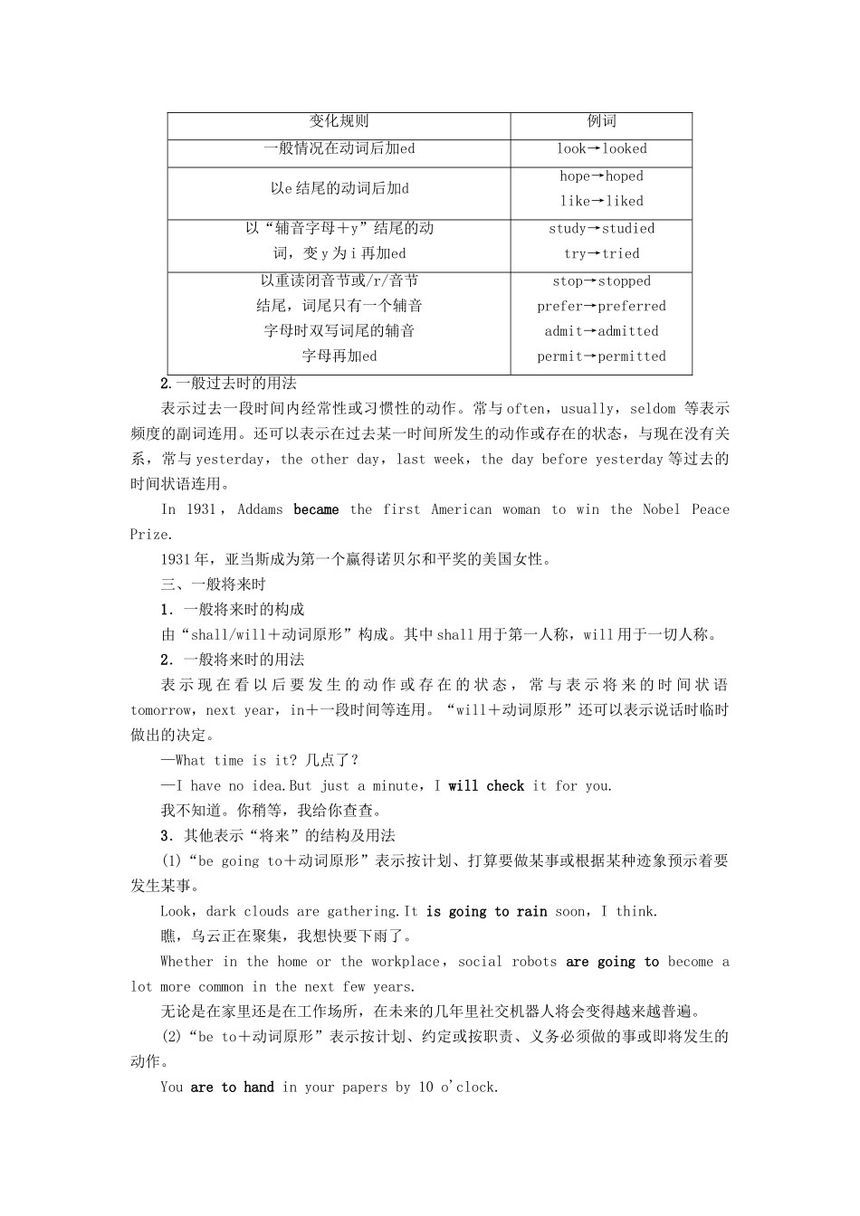 （江苏专用）新高考英语一轮复习 板块1 复杂多变的动词 第1讲 谓语动词教学案 牛津译林版-牛津版高三全册英语教学案_第3页