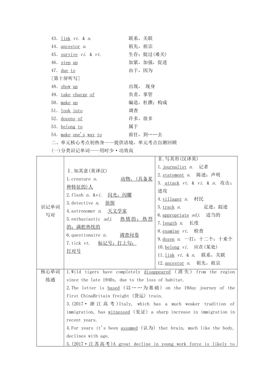 （江苏专用）高考英语一轮复习 Unit 1 Tales of the unexplained学案（含解析）牛津译林版必修2-牛津版高三必修2英语学案_第3页