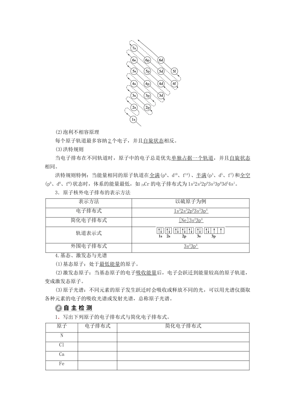 （江苏选考）新高考化学一轮复习 选修1 第一单元 原子结构与元素的性质教学案 苏教版-苏教版高三选修1化学教学案_第2页