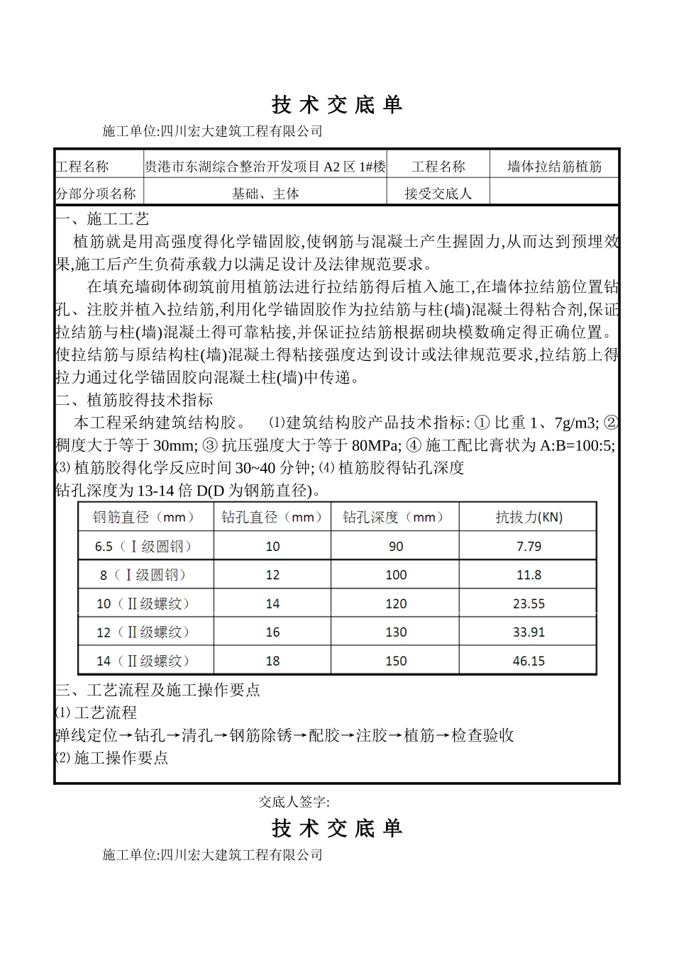 砌体墙体拉结筋植筋_第1页